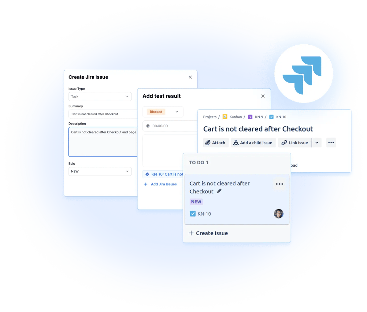 Full traceability visualization between test cases and issues