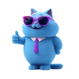 QA Sphere cat mascot