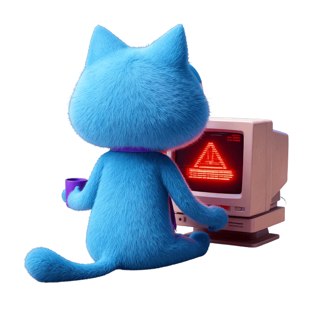 QA Sphere mascot cat illustrating testing challenges